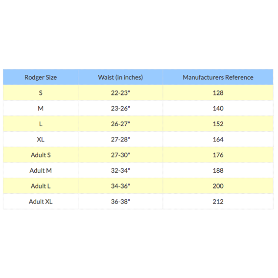 Alarms-Rodger Wireless Bedwetting Alarm System size chart