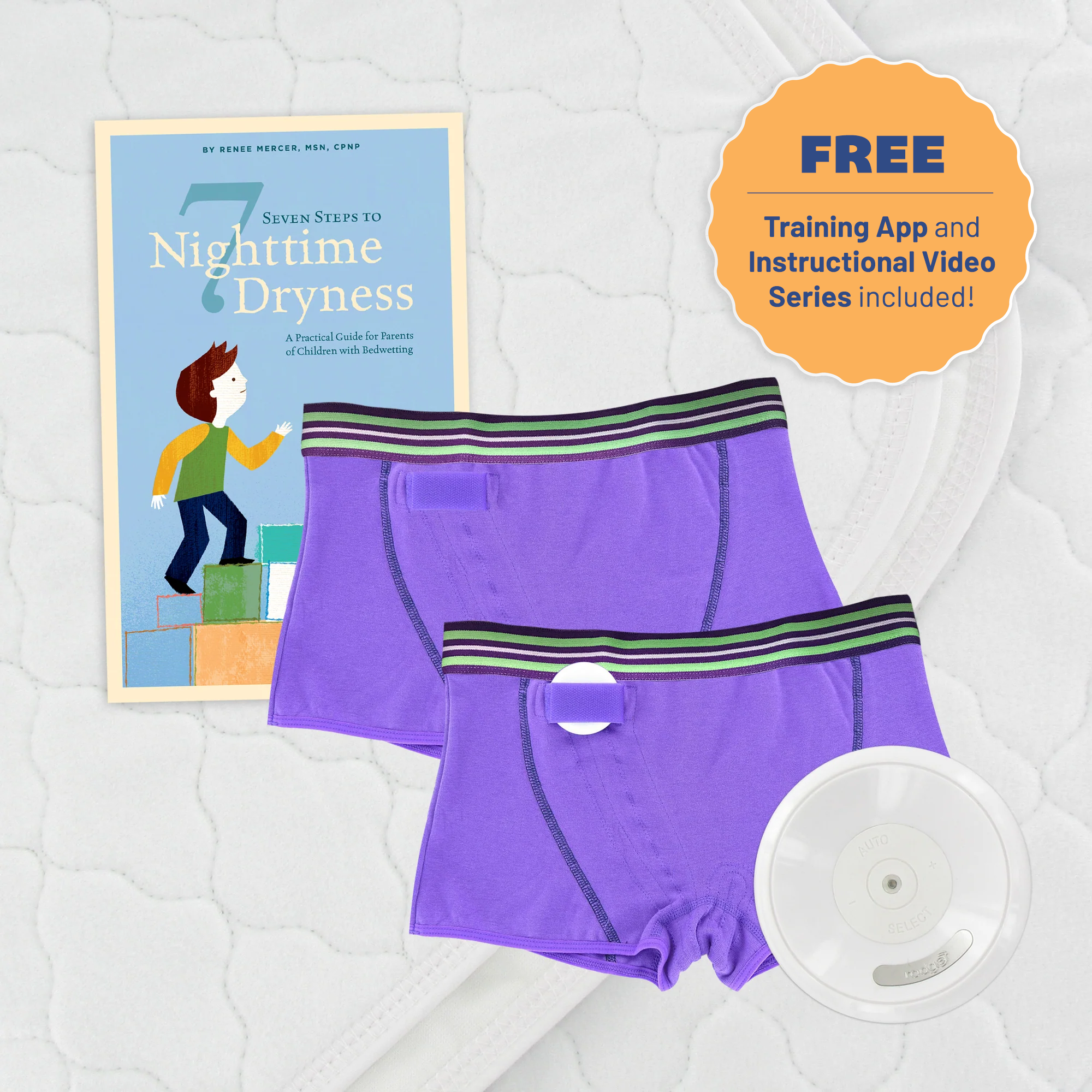 Rodger Wireless Bedwetting Alarm Essentials Treatment Kit